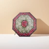 The red rose-patterned octagonal umbrella is waterproof, sun-proof and suitable for both sunny and rainy days details Picture